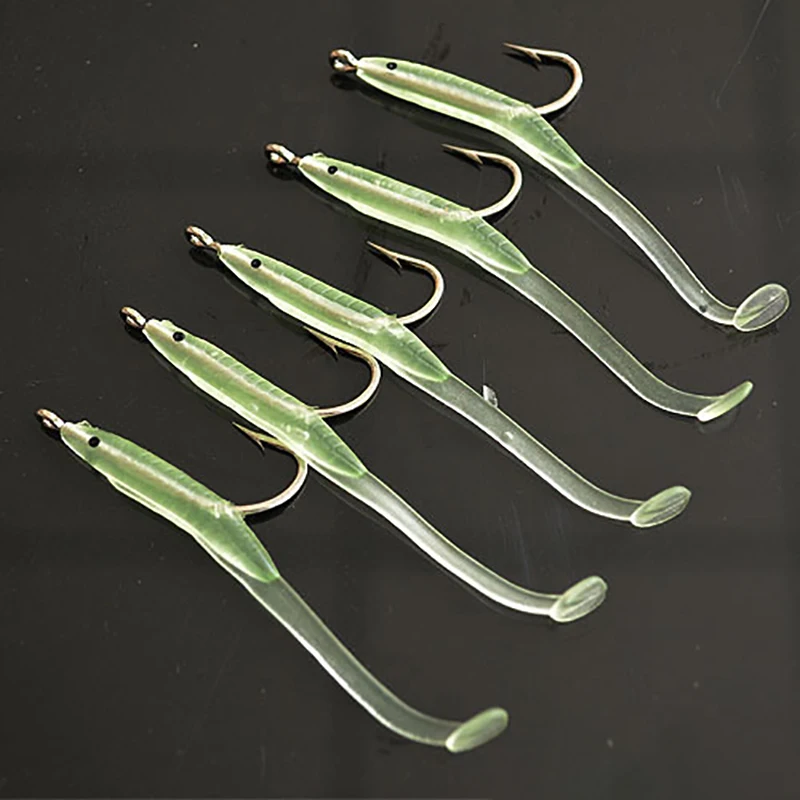 

10pcs/lot 1g 6.8cm /0.5g 5.6cm Eel Soft Fishing Lure Pesca Peche Tackle Wobblers Fish Lures Carp Leurre Souple Soft baits