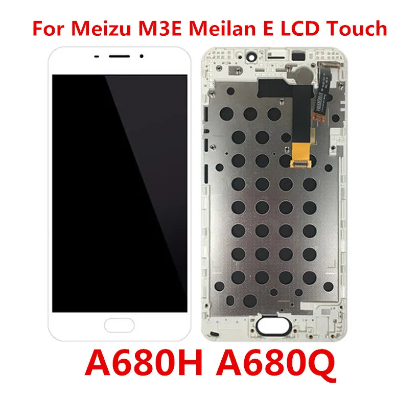 ЖК дисплей 5 дюйма для Meizu M3E Meilan E A680Q экран с сенсорной панелью дигитайзер рамкой