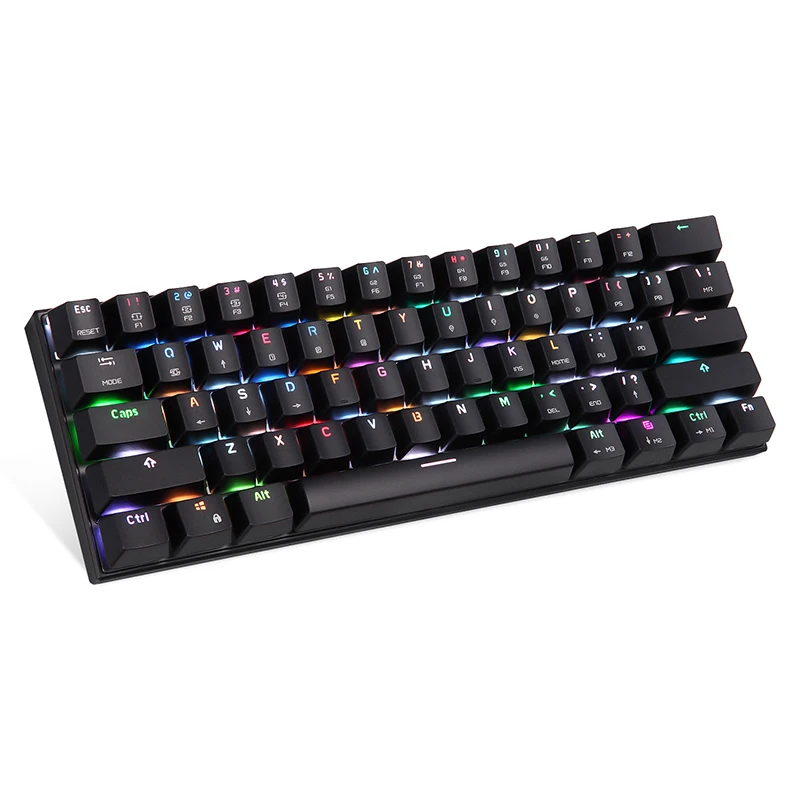 mini new motospeed ck62 gaming mechanical keyboard usb wiredbluetooth dual mode 61 keys rgb led backlight for pc computer gamer free global shipping