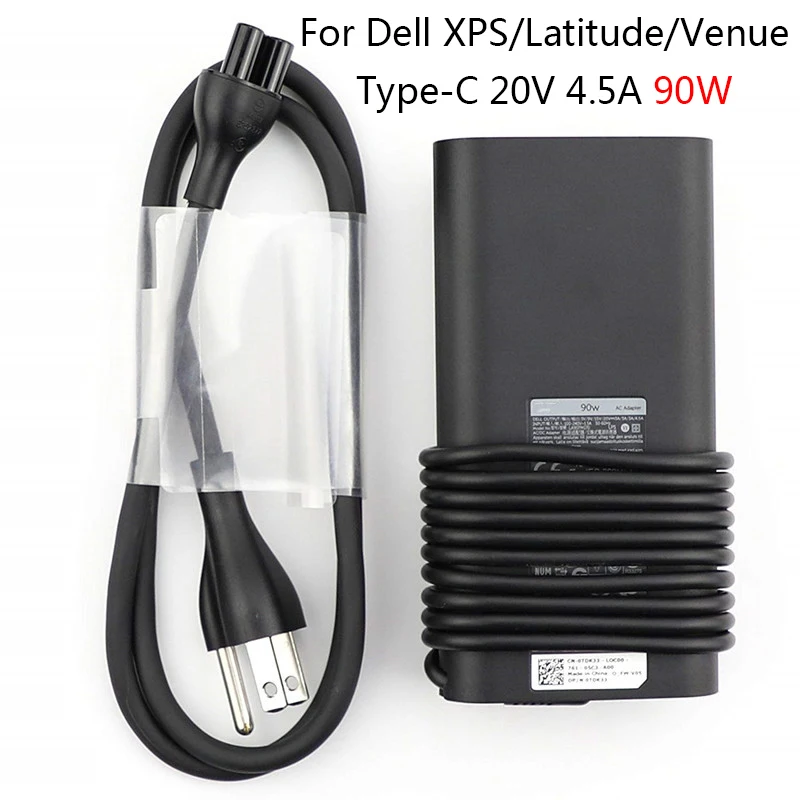 Зарядное устройство для ноутбука DELL XPS12 9250 XPS13 9360 9365 XPS15 9560 Latitude / Venue 8 Pro PD адаптер