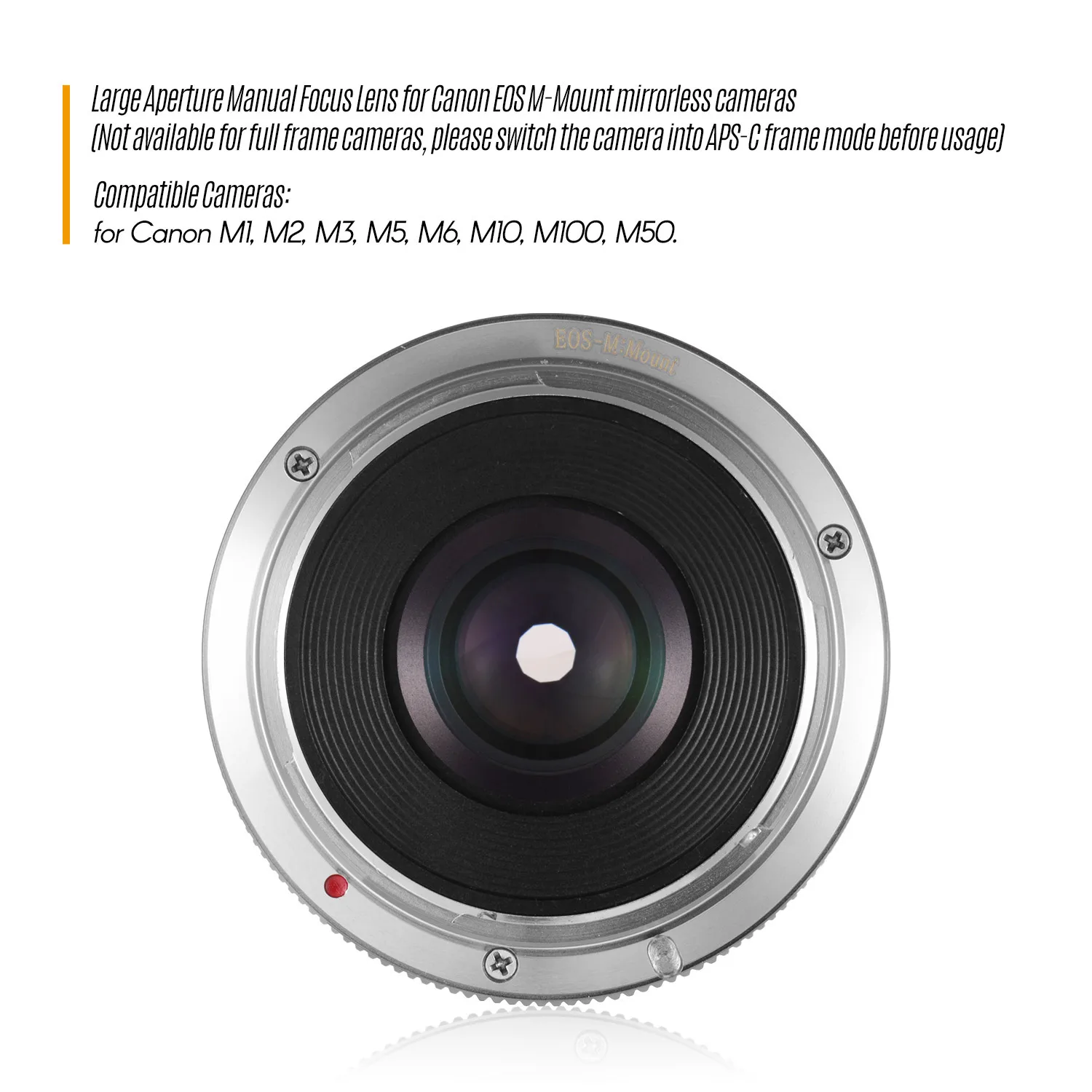 Объектив Andoer 35 мм F1.6 с ручной фокусировкой большая диафрагма для беззеркальных