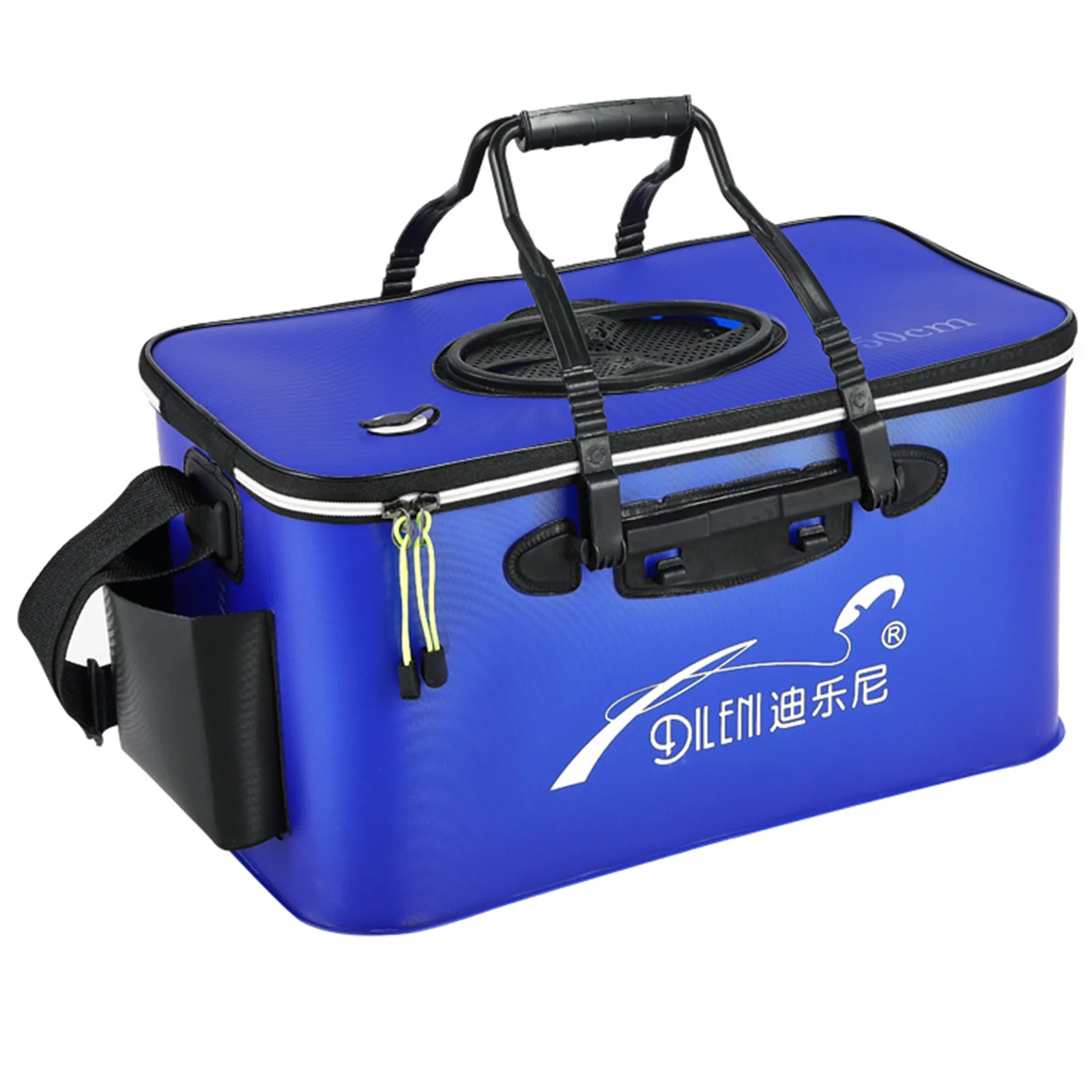 

Foldable Waterproof Fishing Bucket Live Fish Container Portable Lightweight FEA889