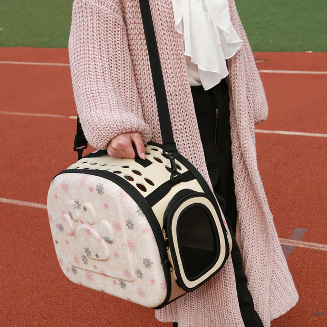 Переноска для домашних животных складная сумка тоут с боковыми ручками