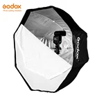 Отражатель Godox 120 смпереносной восьмиугольный дюйма, зонт для софтбокса, для студийной стробоскопической вспышки