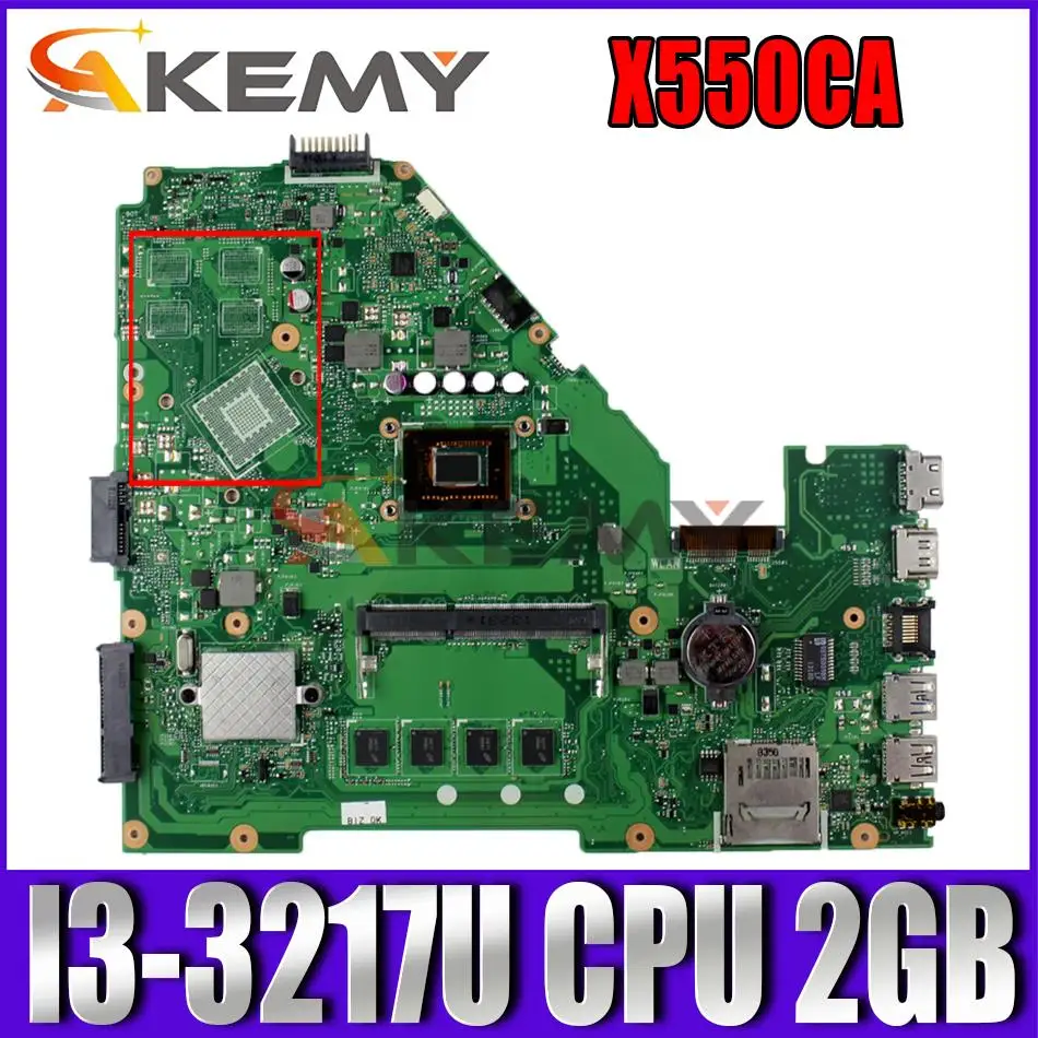 

Материнская плата X550CA с процессором i3-3, ОЗУ 2 Гб, GM для ASUS X550CC, A550C, R510C, X550CC, Y581C, X552C, X550CA