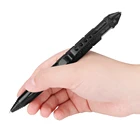 Ручка для самозащиты, тактическая ручка, черная, многофункциональная, авиационный алюминий, противоскользящая, портативная