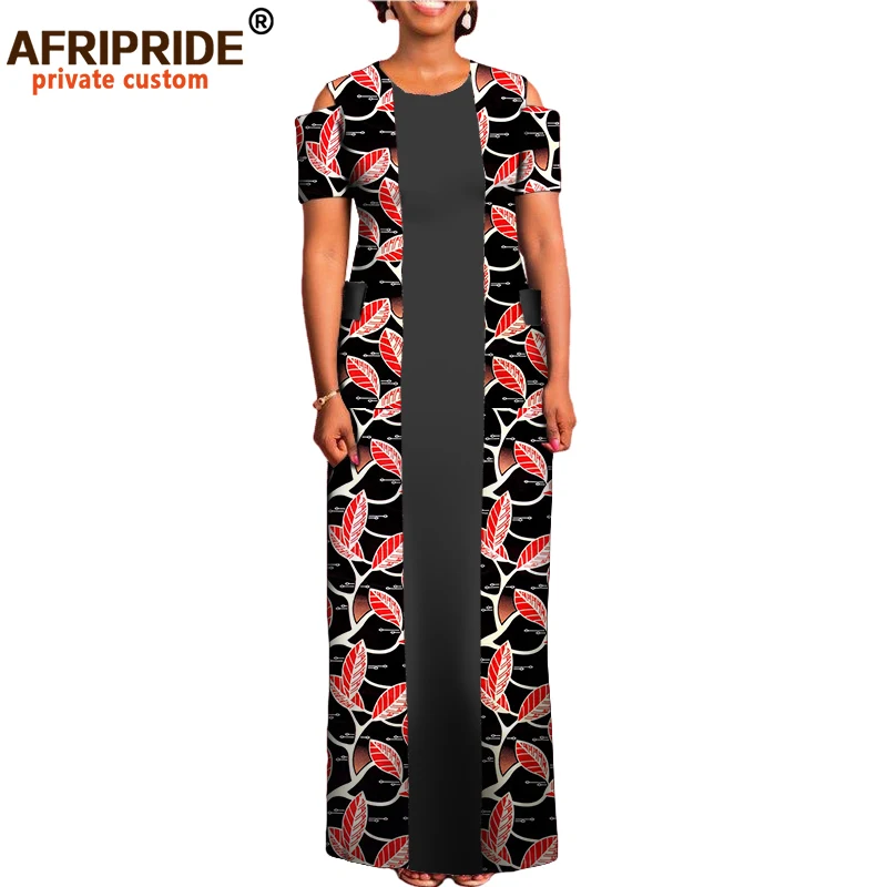 Осеннее Африканское женское прямое платье AFRIPRIDE private custom традиционное до