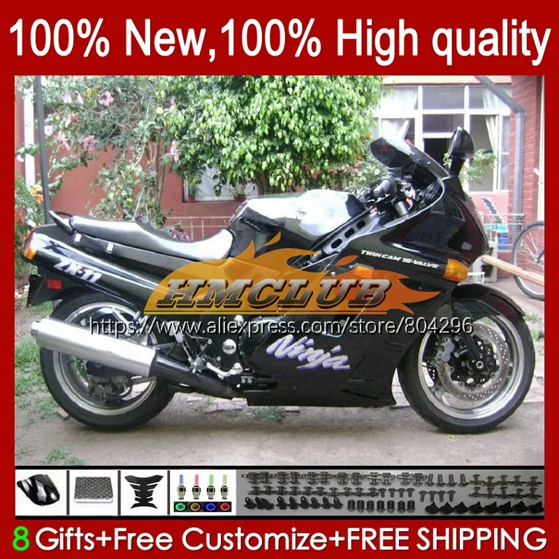 

ZZR1100 для KAWASAKI NINJA ZX-11R ZX11R 93 94 95 96 70No.26 ZX11 ZZR 1100 ZX 11R 1993 глянцевый черный 1994 1995 1996 1997 обтекатели