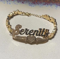 customized name bracelet xoxo name bracelet gold plated nameplate stainless steel personalized bracelet