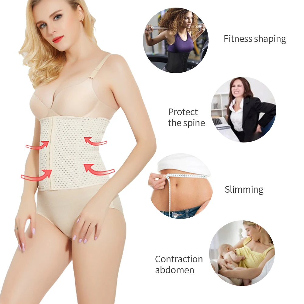 Женский корсет для коррекции фигуры тренировочный пояс поддержки талии