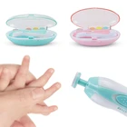Детские ножницы для ухода за ногтями, безопасный Электрический триммер для ногтей, машинка для стрижки ногтей, резак для детей, уход за новорожденными, маникюр