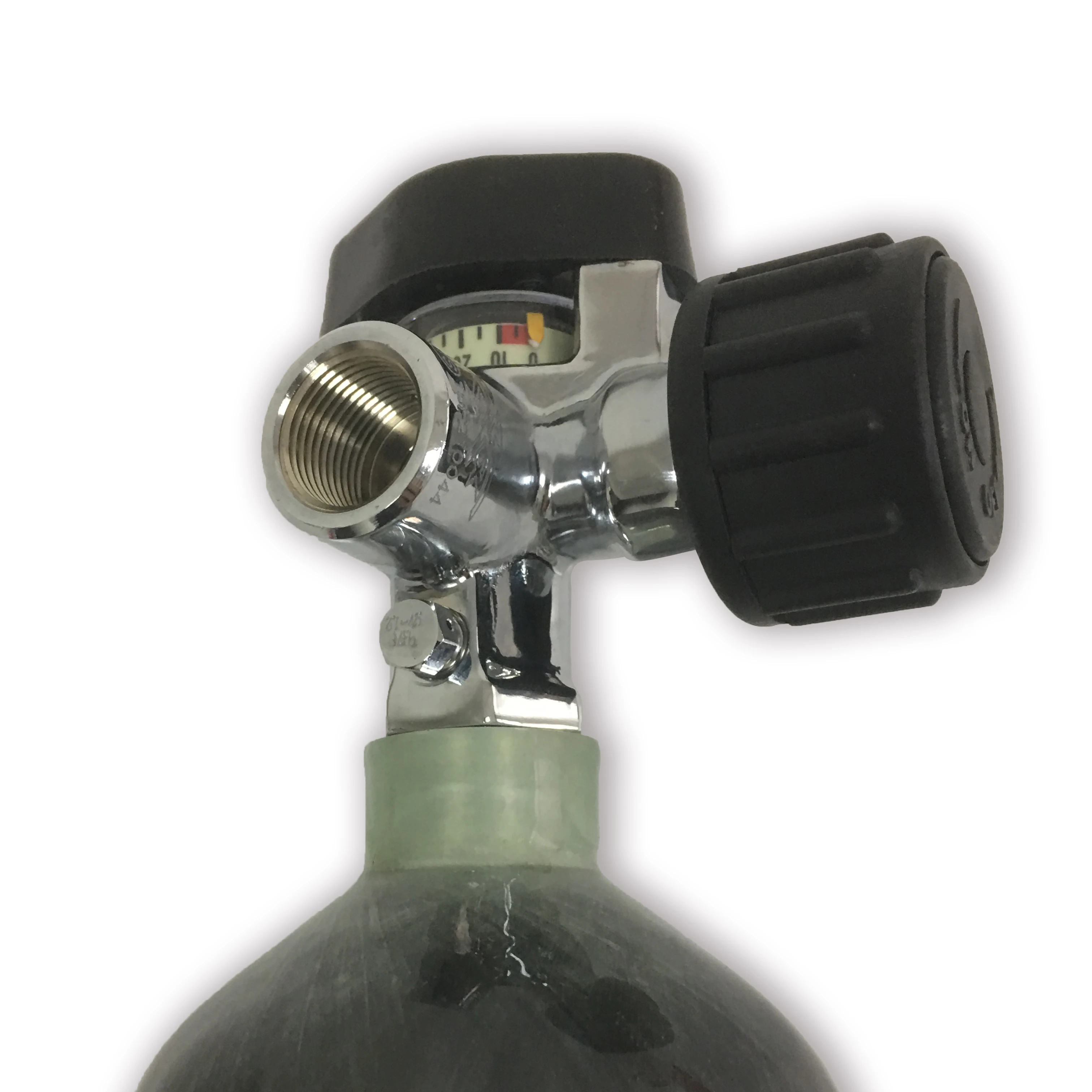 AC921 Воздушный бак Pcp клапан M18 * 1 5 30 мпа 4500psi с манометром высокого давления для