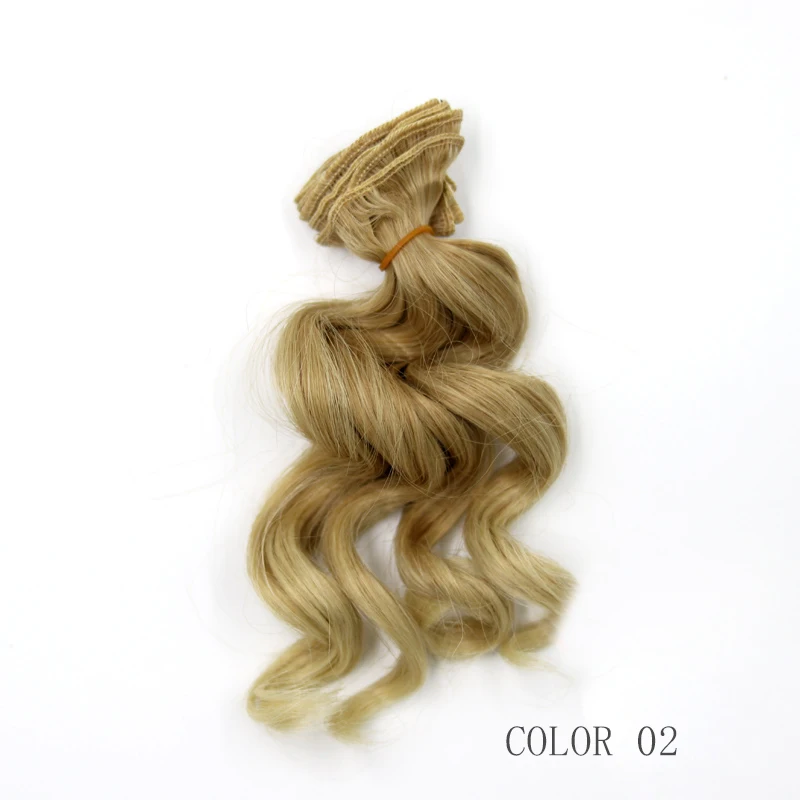 Envio gratis de pelo muñeca resistente al calor 15 см alta temperatura para 1/3 1/4 1/6 pelucas rizadas BJD d|Куклы| |
