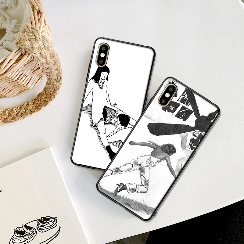 Чехол для телефона Xiaomi mi 8 A2 LITE 9 SE 9T A3 PRO black girl 6X X 2S 3 F1 CC9E CC9 | Мобильные телефоны и