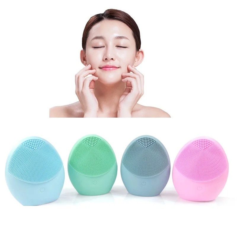 

Silicone Face Cleansing Brush Mini Electric Face Cleanser Electric Facial Cleanser Cleansing Skin Deep Washing Massage Brush