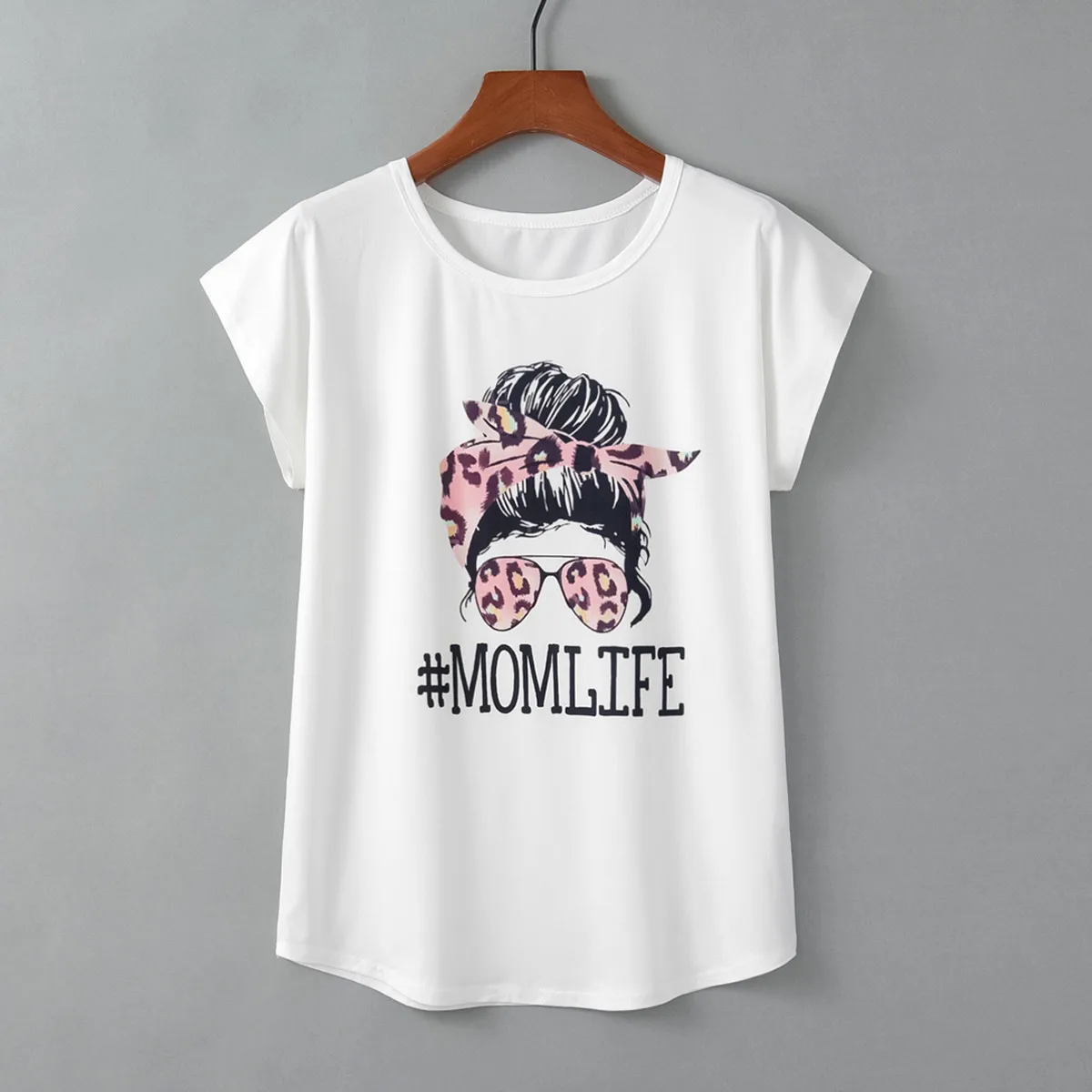 T Shirt Women Round Neck Short Sleeve Leopard Lips Beauty Love Print Tshirt Summer Harajuku Kawaii Tops Female Casual Tees |