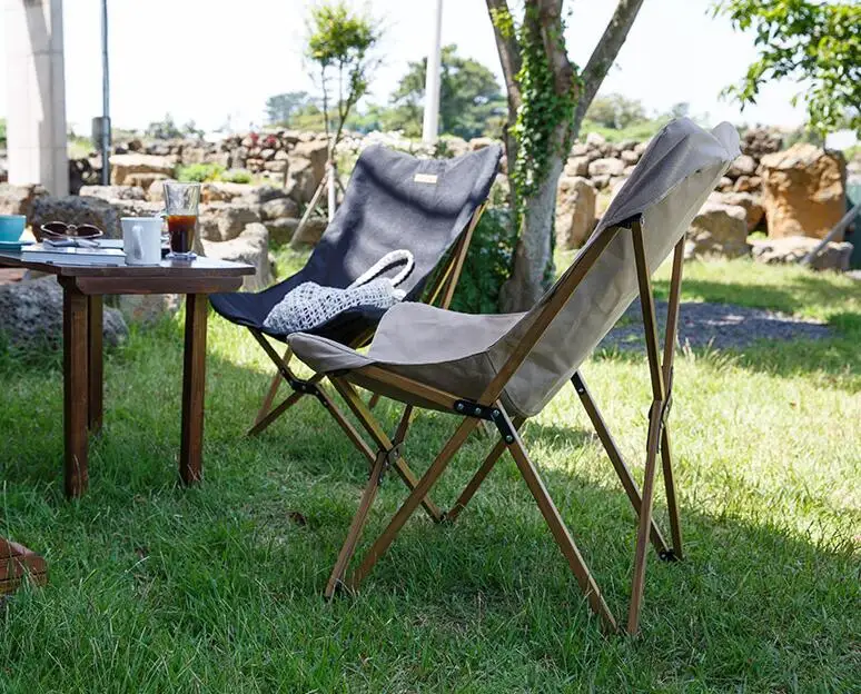 Современный складной стул с бабочкой алюминиевая рама портативный открытый