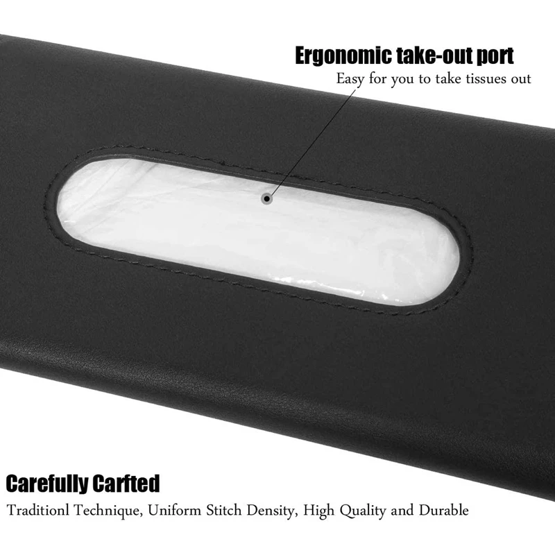 

Car Tissue Holder Visor Napkin Case - Leather Vehicle Backseat Door Tissue Holder Car Hanging Towel Paper Tissues Box