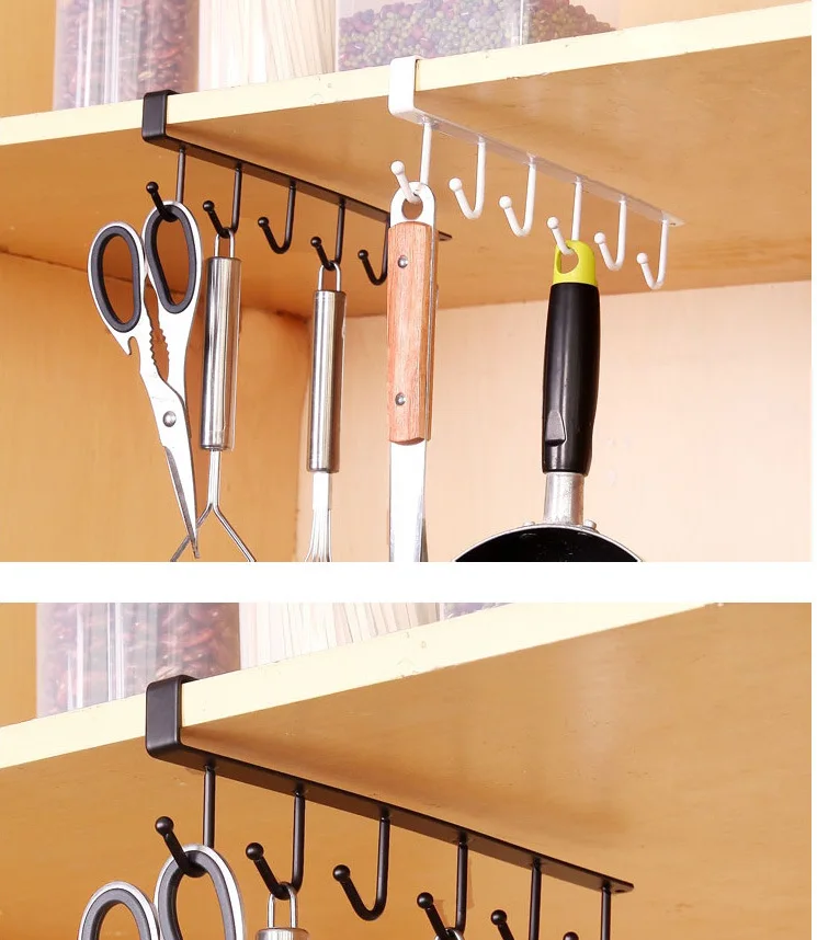 Multi-function Kitchen Metal Hook Wall Hanger Coat Hat Racks Holders Kitchen Bathroom Accessories Tableware