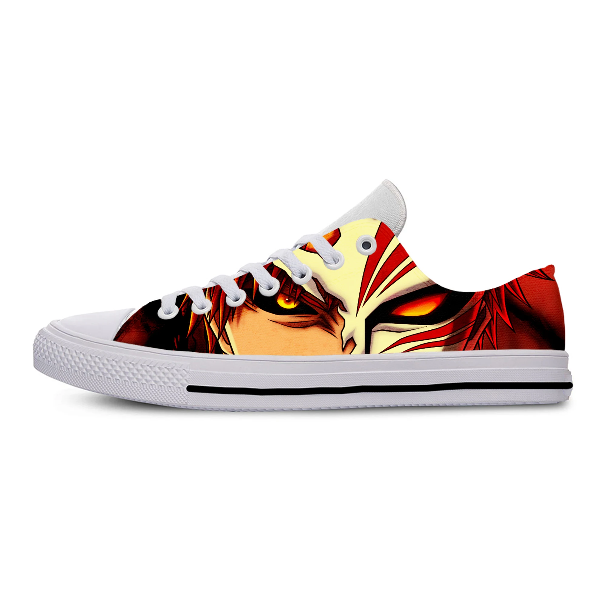 

BLEACH Men Canvas Shoes Men Fashion Summer Casual Sneakers StudentsFlats 2020 Spring Summer Low Cut Custom Shoes