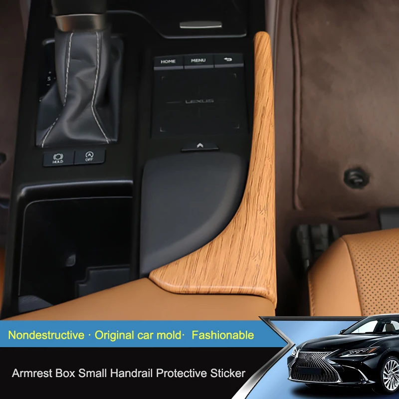 

QHCP Car Gear Shift Box Side Trim Strip Decoration Sticker Protector ABS Fit For Lexus ES200 260 300H 2018 2019 2020 Accessories