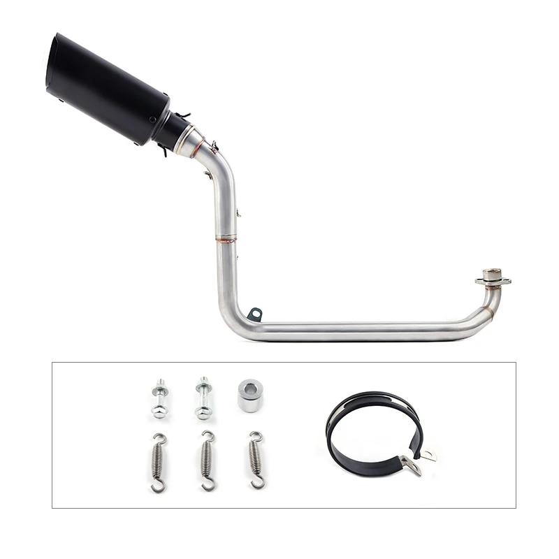 

M3 Motorcycle Full System Exhaust Muffler Middle Connect Pipe Slip On For HONDA GROM MSX 125 MSX125 2012 2013 2014 2015