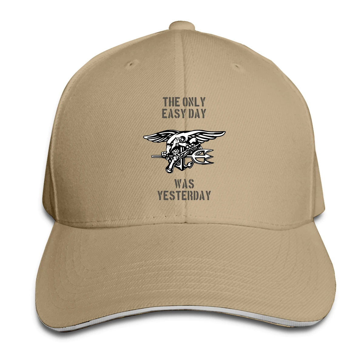 

The Only Easy Day Was Yesterday man women's Fashionable breathable Sun Caps