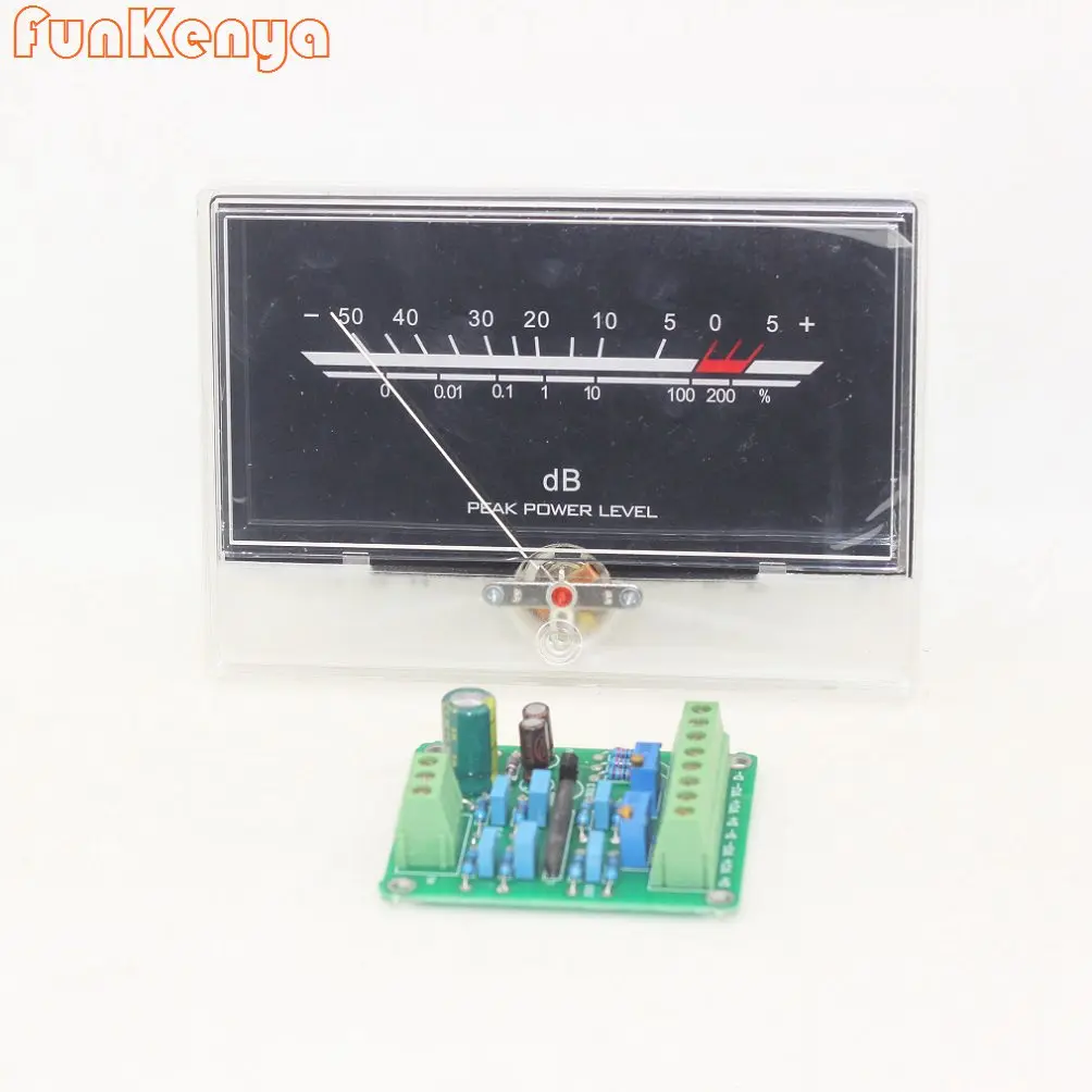 VU Meter Post Power Level Audio DB Header с белой подсветкой P 134 задний усилитель|Усилители