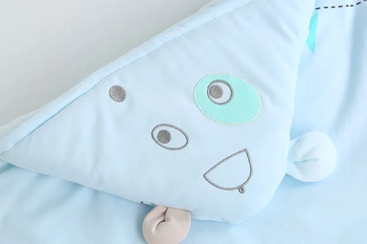 Мягкий Пеленальный спальный мешок для новорожденных хлопковое стеганое одеяло