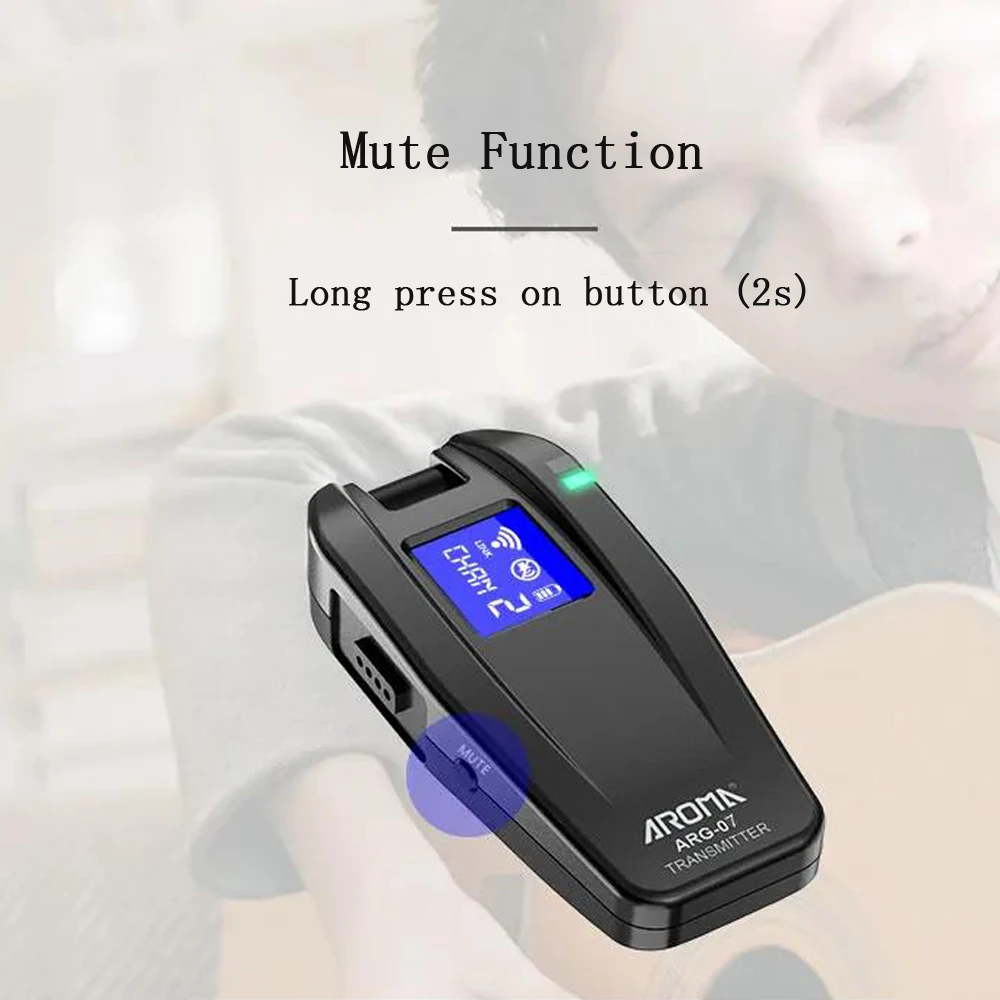 Арома 5 8G Гитара Беспроводная система с бесшумным тюнером функция для