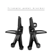 1set universal motorcycle aluminium footrests foot pegs triangle pedal bracket assembly for dirt bike racing scooter moped