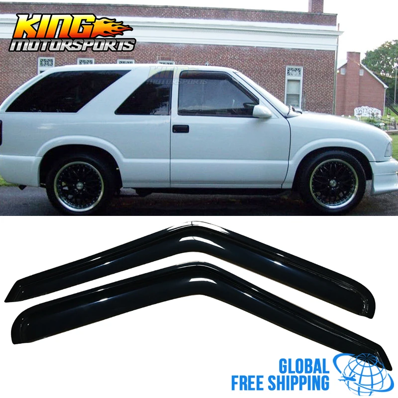 

Fit For 94-05 Chevy S10 GMC S15 Sonoma Isuzu Acrylic Window Visors 2Pc Set Global Free Shipping