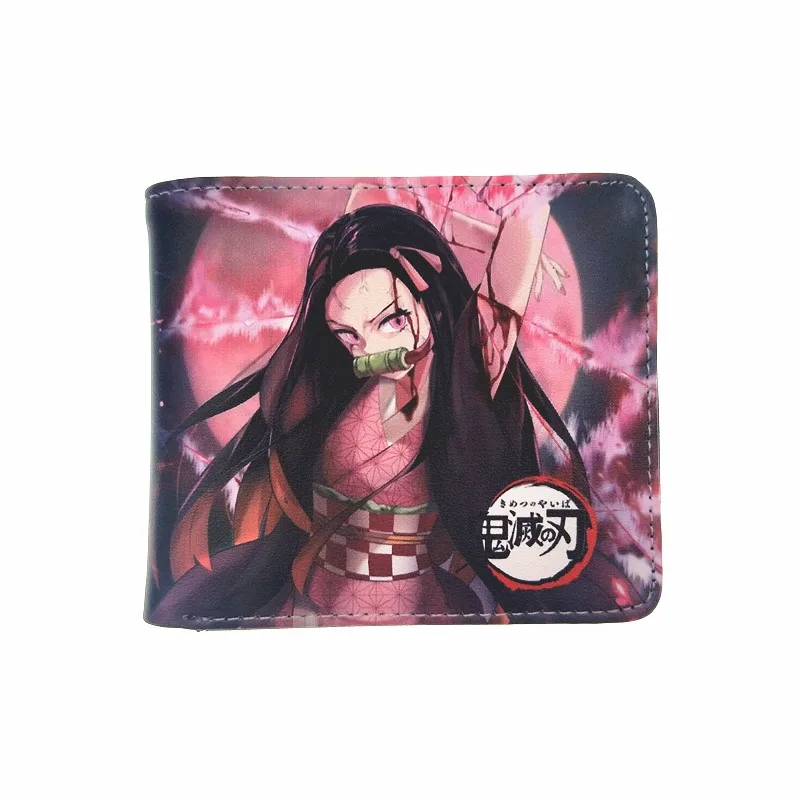Красивый кошелек из кожи с изображением рассекающего демонов Kamado Nezuko милые