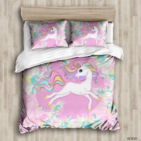 color unicorn feather twin queen bedding set luxury full size bed sheets sets pink king bed comforter set duvet cover bedroom
