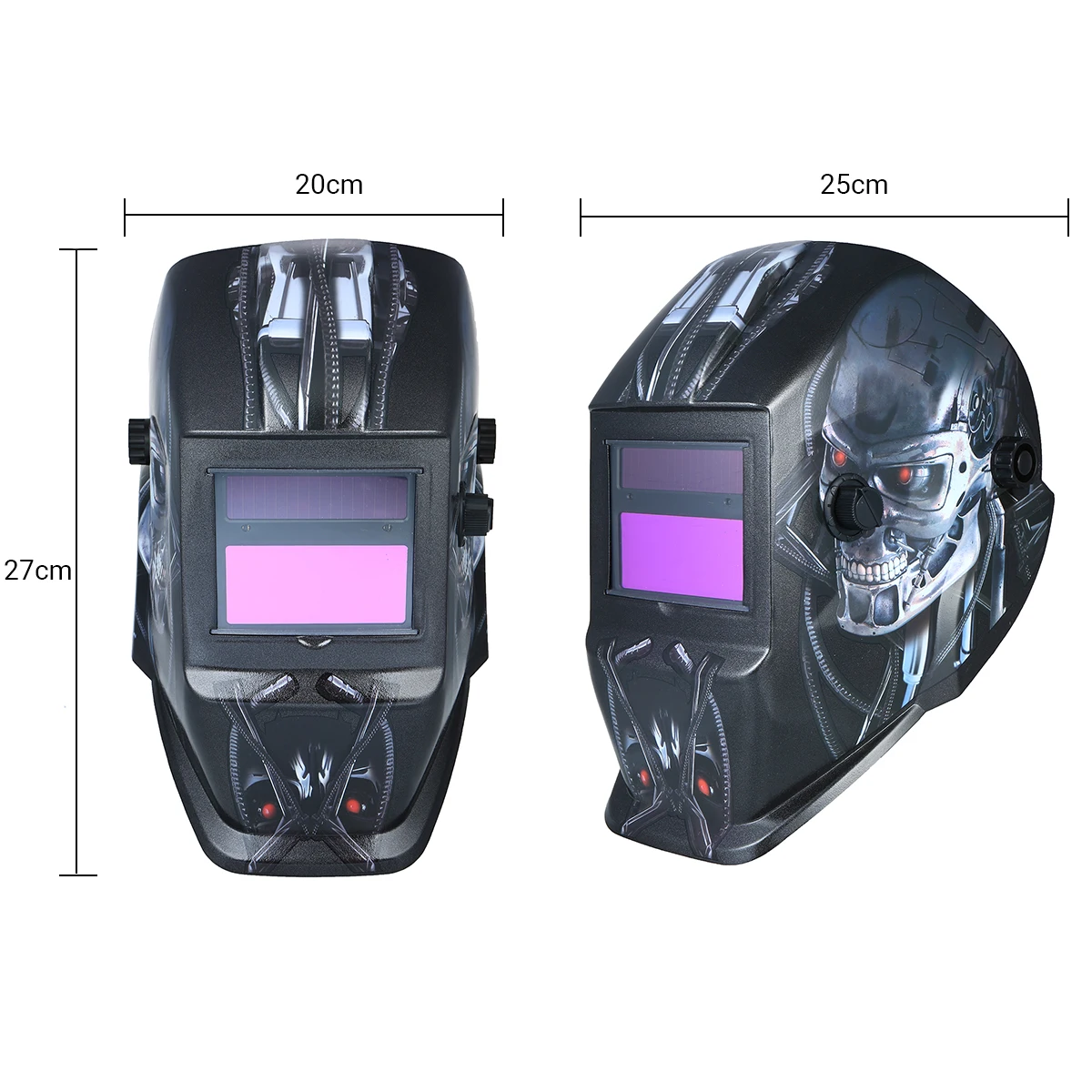 

Welding Helmet Solar Powered Auto-Darkening Protective Helmet Welding Mask Shield with Variable Shade Grind Mode