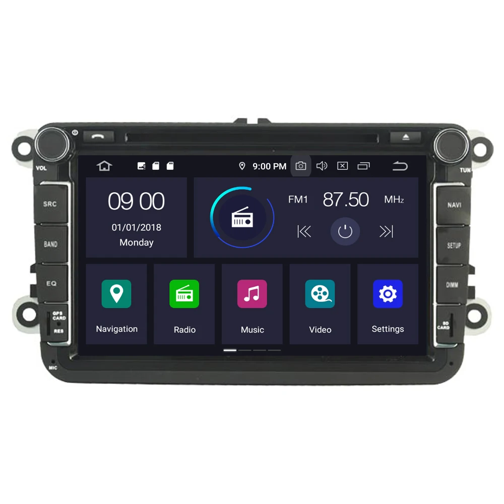 Автоаксессуары для VolksWagen VW Caddy 2004-2013 Android 10 радио DVD GPS навигатор медиа Bluetooth