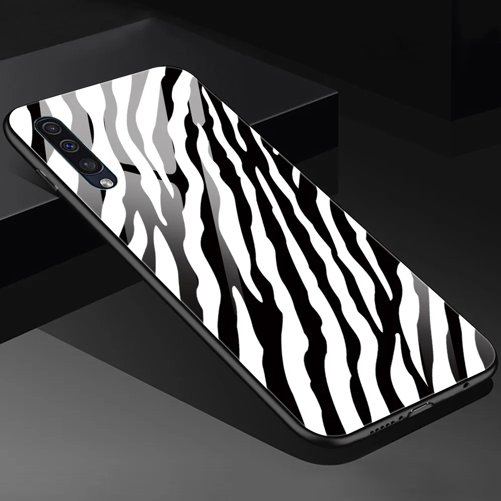 

Zebra stripes Case For Samsung A51 A71 S21 A50 A70 M31 A21 A30 A40 A41 S9 S8 S10 S20 Plus Note 20 Ultra 10 Glass Phone Cases