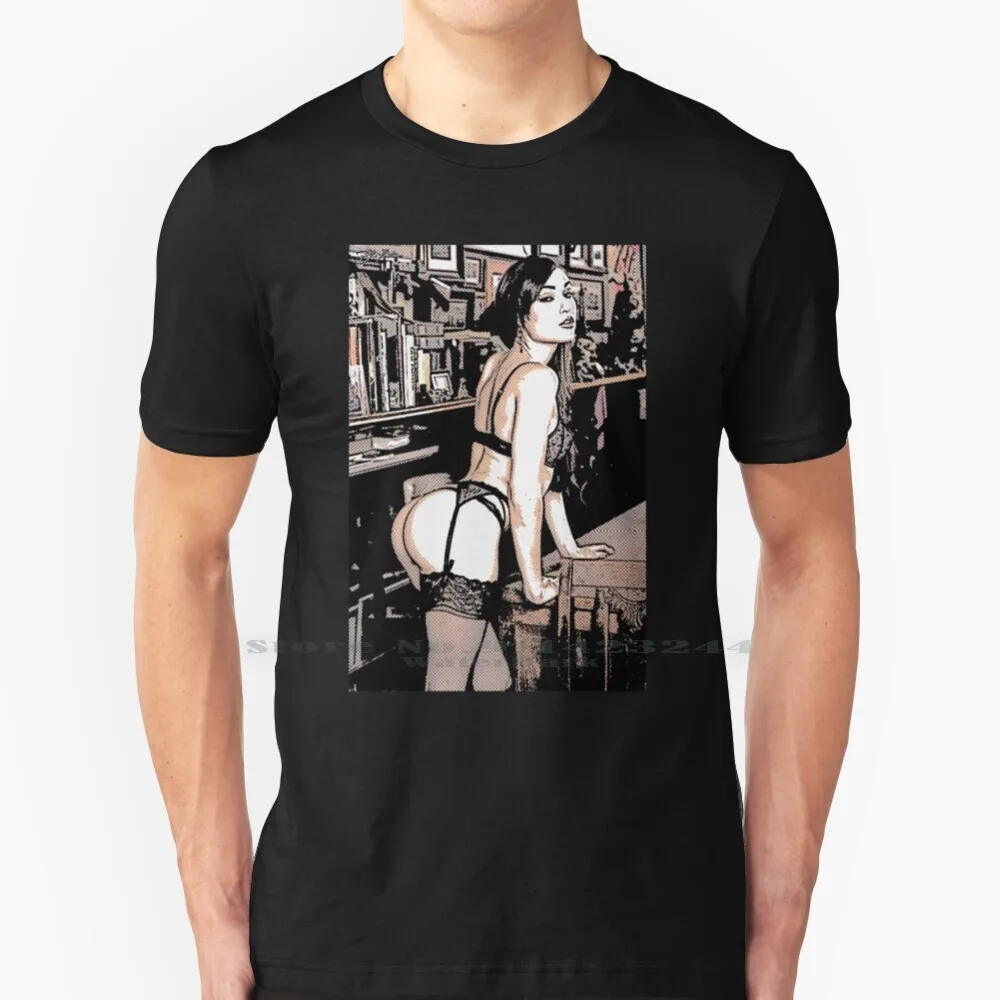 

Футболка Sasha Grey-Smart Is с сексуальным рисунком, хлопковая, 6XL, сексуальная, популярная, ретро, взрослая попа, Эротическая, для влюбленной вечерин...