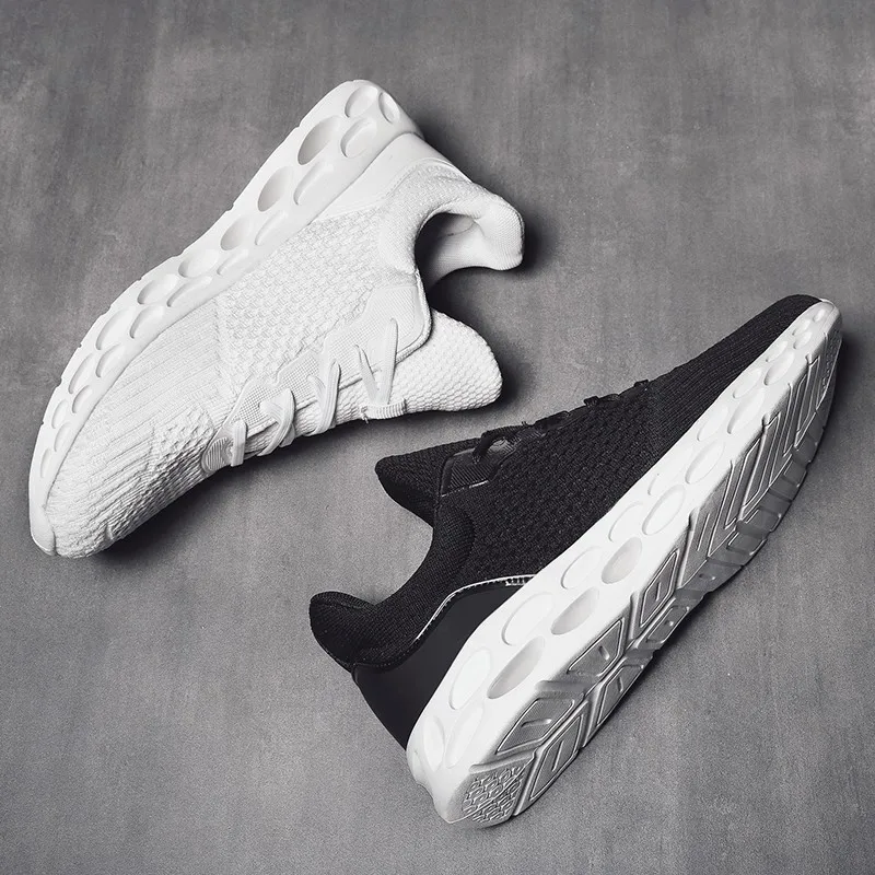

Male Sneakers 2019 lace-up breathable Lightweight Pure color fashion Zapatillas masculinos for men casual shoes drop shipping