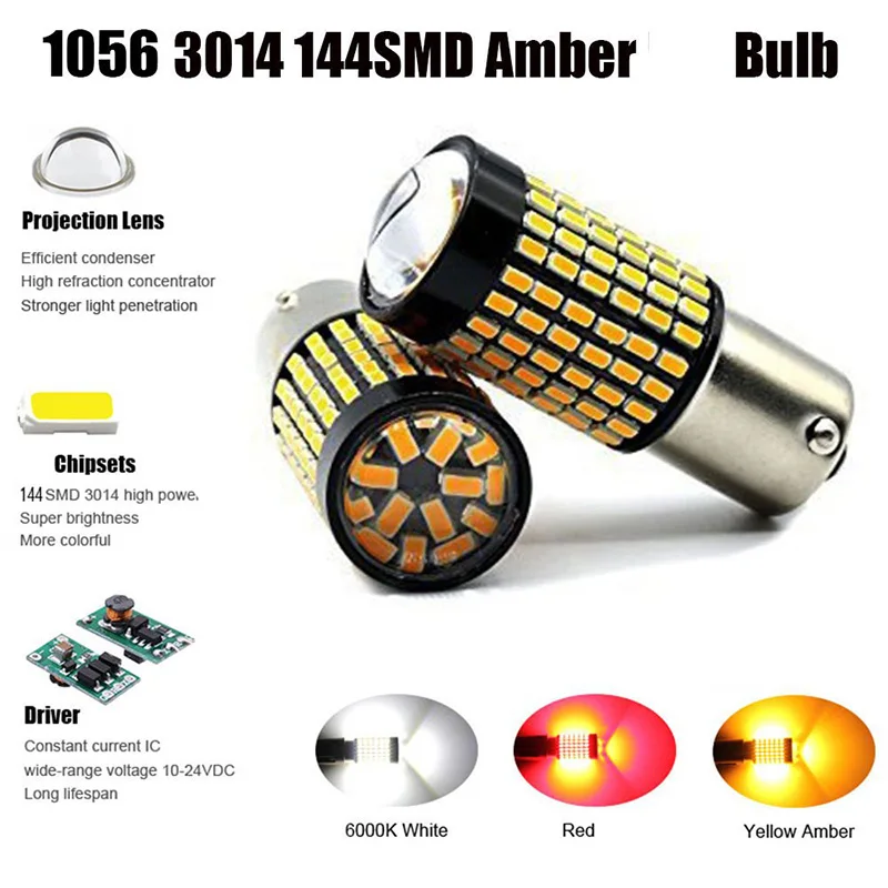 TF30 1 шт. T20 7440 W21W светодиодный лампы 1156 BA15S 3014 144smd светодиодный CanBus P21W BAU15S PY21W светодиодный светильник для поворотов светильник при отсутствии флэш-памяти