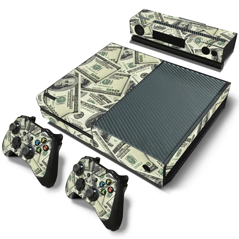 Однотонный дизайн для X box one Наклейка на консоль и 2 наклейки контроллеры BOX ONE