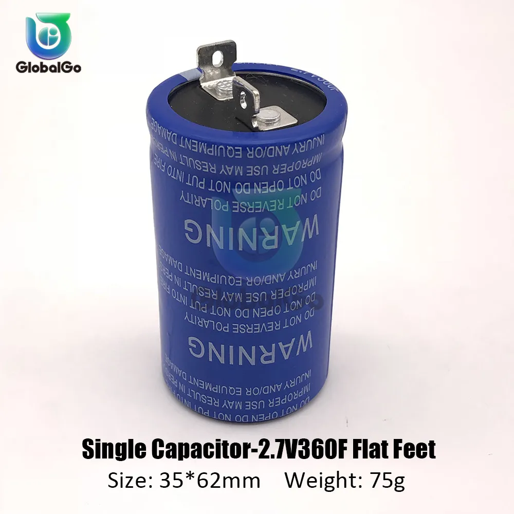 2.7V-500F 2.7V-360F 2.8V-600F 2.85V-700F сверх яркий конденсатор Батарея для игрушечных автомобилей Мотор Умный домашний источник энергии конденсаторы 2pin