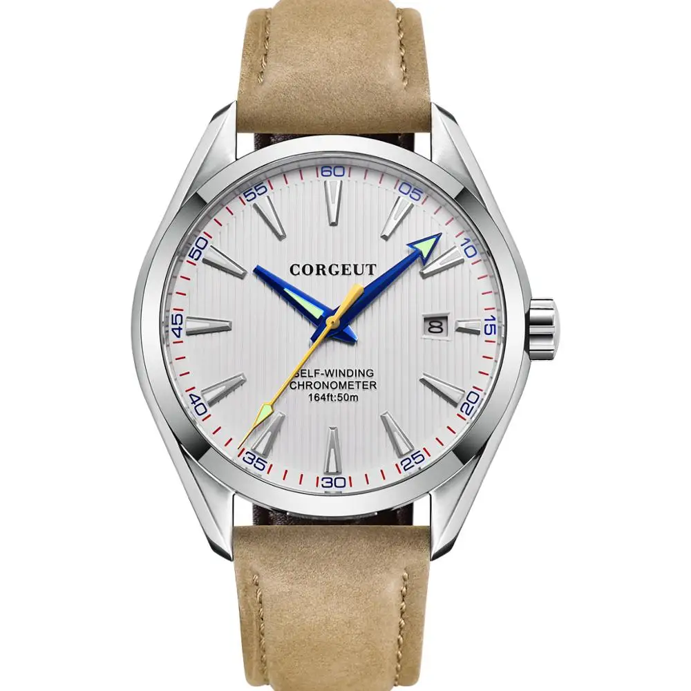 Мужские наручные часы с автоматическим механизмом и сапфировым стеклом 41