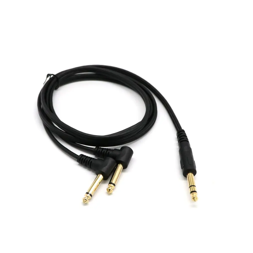 

Audio Cable 6.5mm to Double 6.35mm Aux Cable 2mono 6.5 Jack to 6.5 Male for Phone to Mixer Amplifier 6.35 Adapter Guitar Y Cable