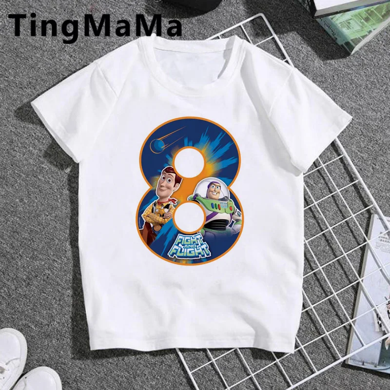 Kawaii мультфильм футболка детские летние топы 2020 мальчиков/девочек аниме рубашки