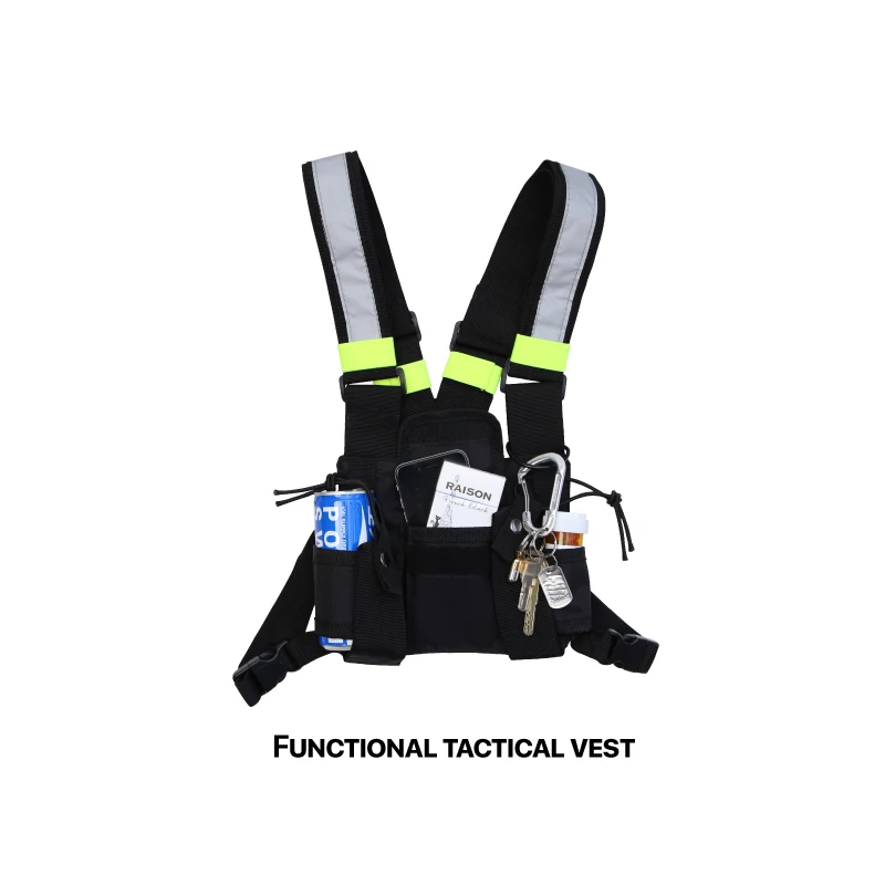 Модная нагрудная сумка, камуфляж, тактический жилет, жгут, передняя сумка, кобура, жилет, Риг, хип-хоп, уличная, функциональная нагрудная сумка