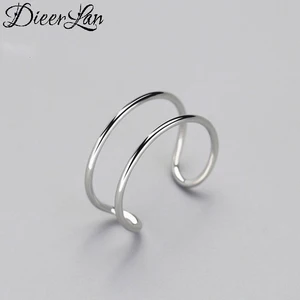 Женское кольцо из серебра 925 пробы, регулируемый размер