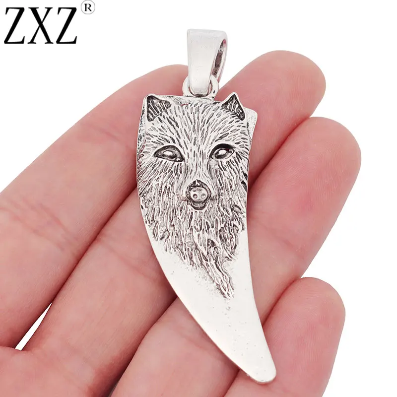 2 шт. подвески в форме зубов и головы волка|Подвески| |