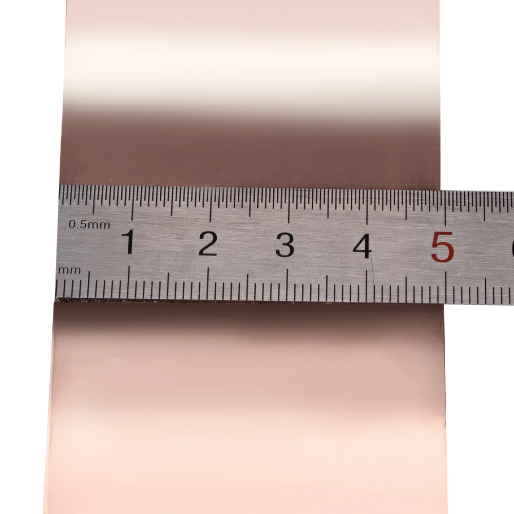 50mm x 2m doppel leitfähige klebstoff emi abschirmung kupfer folie band für emi abschirmung gitarre slug schnecke barriere free global shipp