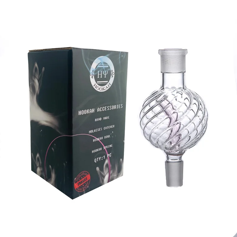 Высококачественный кальян из боросиликатного стекла Ловец мелассы диаметр 7 см